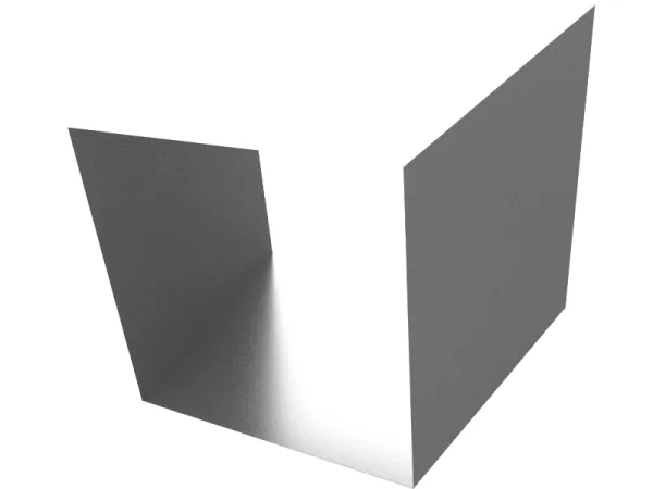 Aluminum duct reducer for lightweight HVAC duct runs