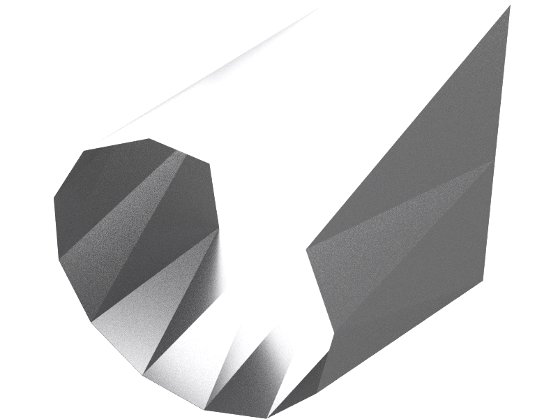 Aluminum square to round duct adapter for lightweight HVAC systems