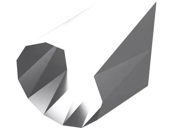 Aluminum square to round duct adapter for lightweight HVAC systems