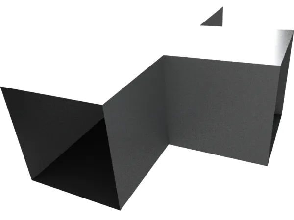 Aluminum tee duct fitting for suspended HVAC airflow distribution