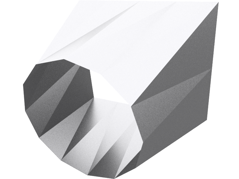 Galvanized steel square to round duct adapter for mixed HVAC systems