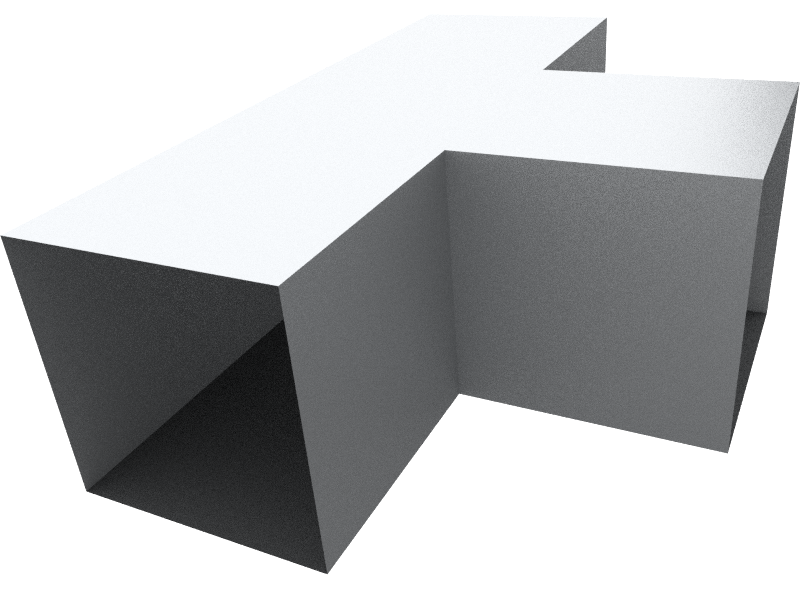 Galvanized steel tee duct fitting for HVAC airflow distribution