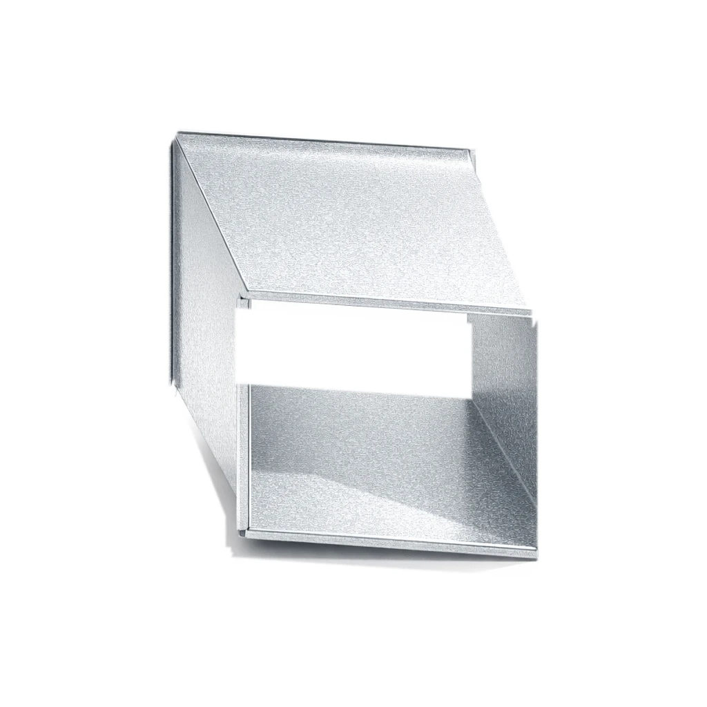 Galvanized rectangular offset