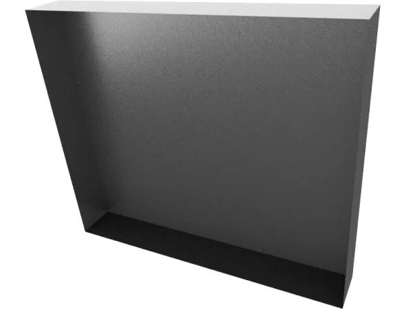Stainless steel duct end cap for sealing industrial HVAC openings