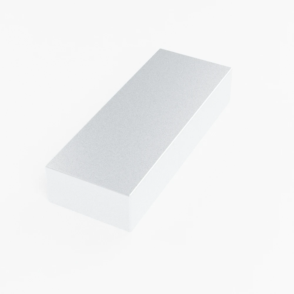 Straight rectangular duct viewed along its length